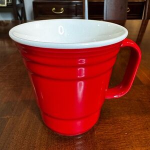 Red Cup Solo Ceramic Coffee Tea Mug Cup 12 oz Bar Cup